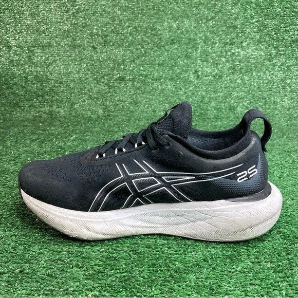 Asics Gel-Nimbus 25 Womens Running Shoes Black Athletic Sneakers Size 9.5 D Wide - Picture 7 of 12